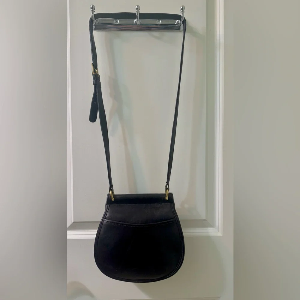 Vintage Coach Post Pouch Bag in Black